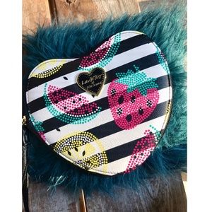 LUV BETSEY by Betsey Johnson heart shaped wristlet